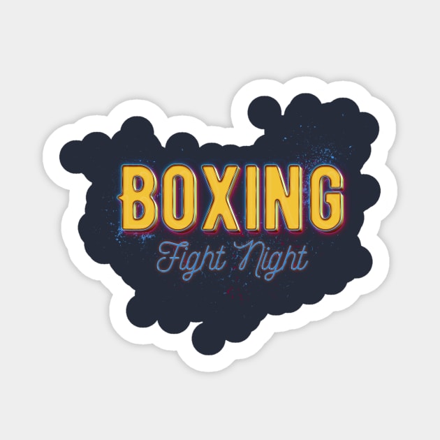 Boxing Fight Night, 80s design Sticker by Sacrilence